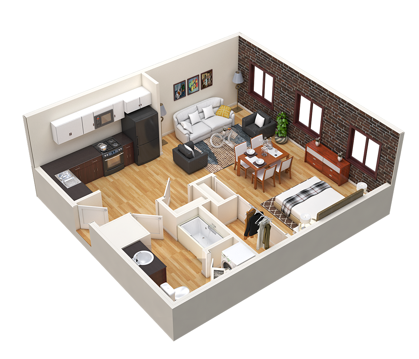 Portland, OR Crane Flats and Lofts  loft